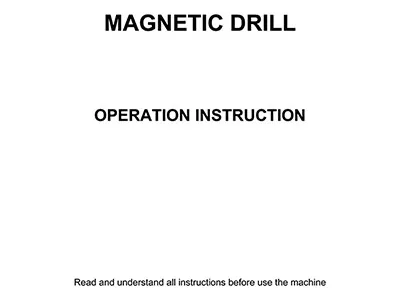 Furadeira de base Magnética